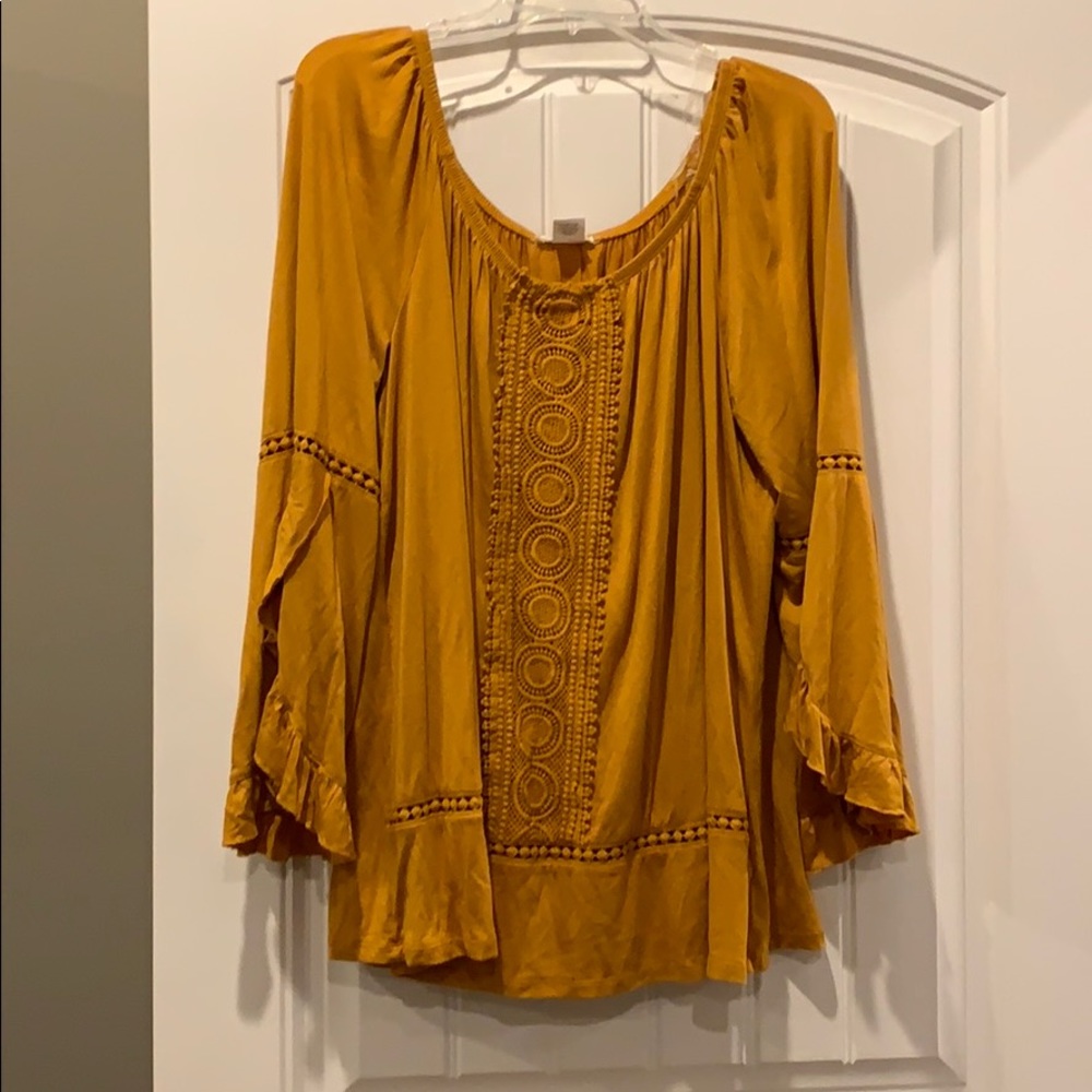 Mustard blouse